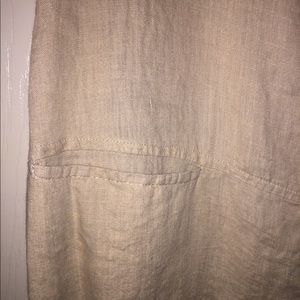 Flax Tops - FLAX 100% linen button up seashell tank top shirt Flax Tops - FLAX 100% linen button up seashell tank top shirt